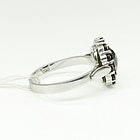 Кольцо из серебра с природным богемским гранатом - размер 18, фото 4