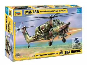 Сборная модель: Российский ударный вертолёт Ми-28А (1/72) | Zvezda