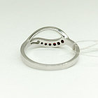 Кольцо из серебра с природным богемским гранатом - размер 17,5, фото 3