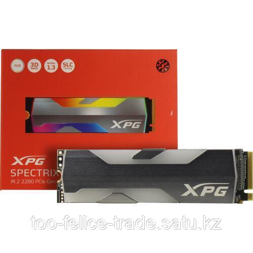 Твердотельный накопитель A-Data XPG SPECTRIX S20G, 1000Gb, read 2500 / write 1800, PCI-E 3.x x4, M2 NVMe, RGB