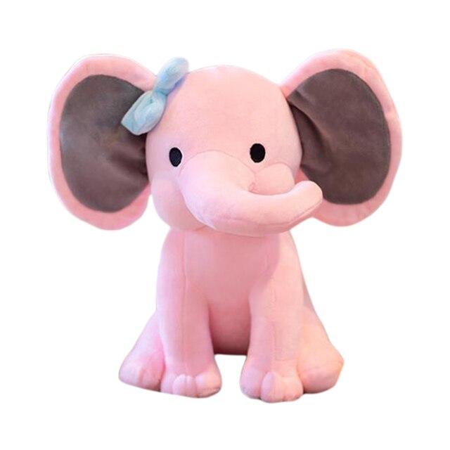 Мягкая игрушка милый слоник, розовый, 30 см - фото 1 - id-p104616641