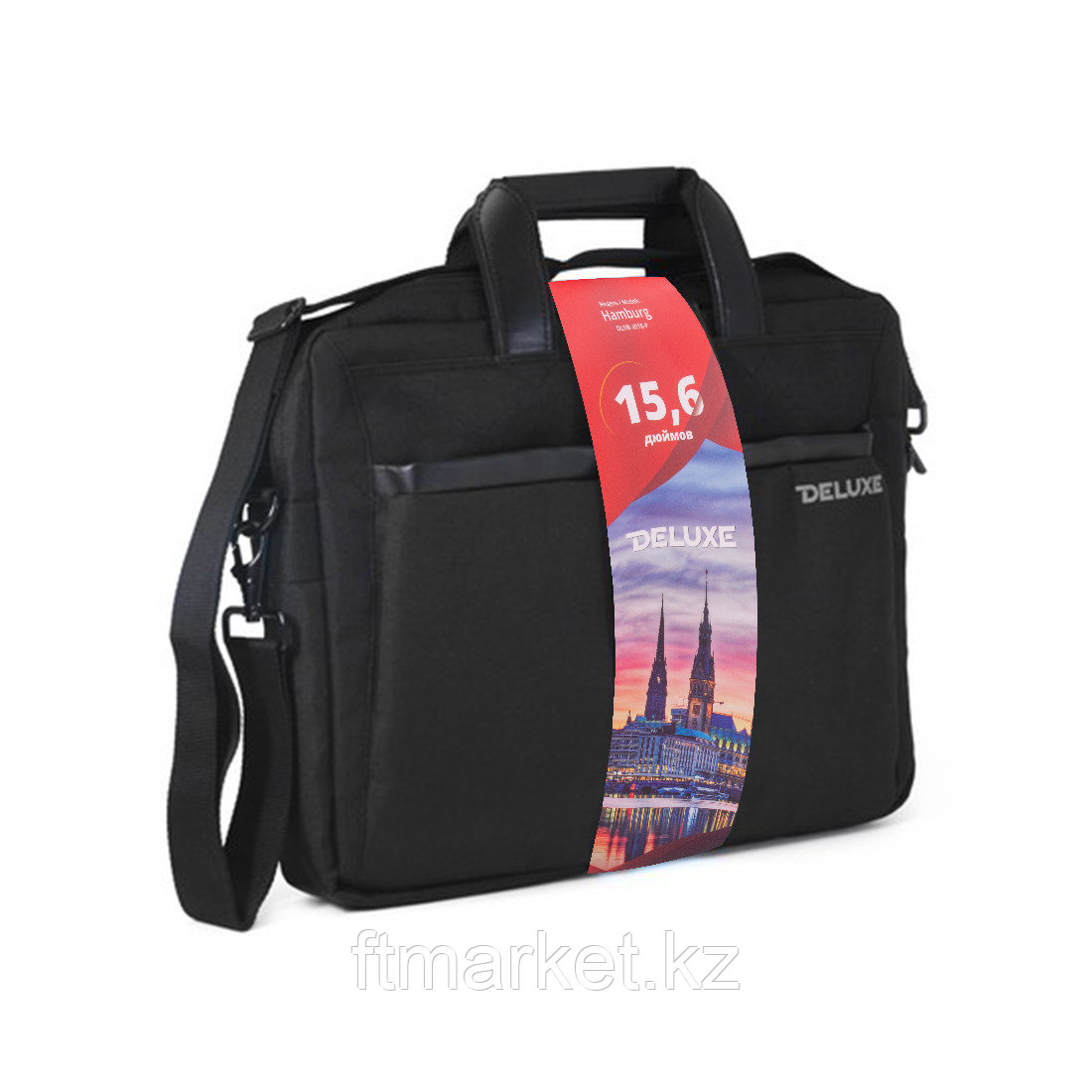 Сумка для ноутбука Deluxe Hamburg 15.6" (DLNB-401B-P) - фото 1 - id-p94249305