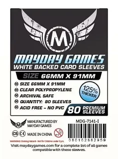 Протекторы: Белые 66x91 (80 шт.) | Mayday Games