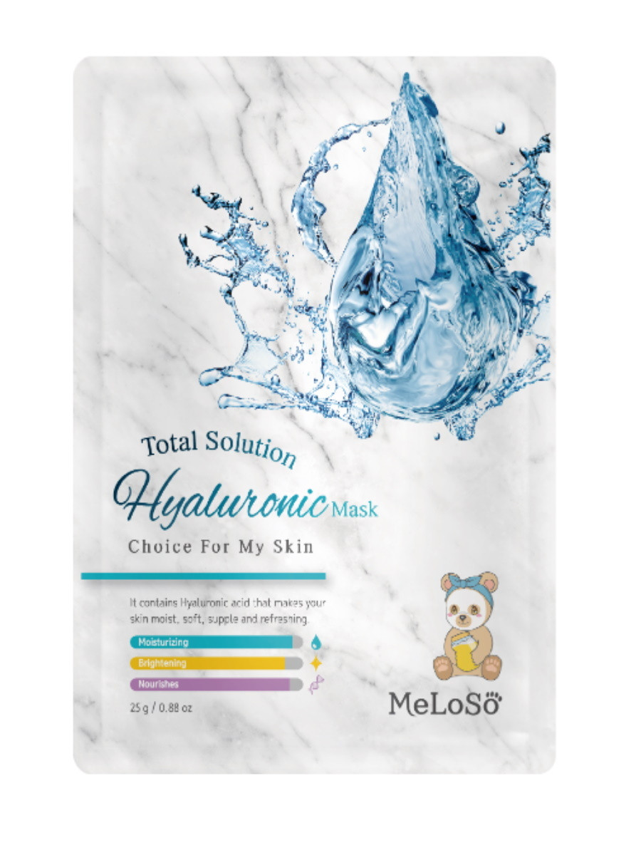 MELOSO Тканевая маска HYALURONIC TOTAL SOLUTION MASK 25G 1 шт