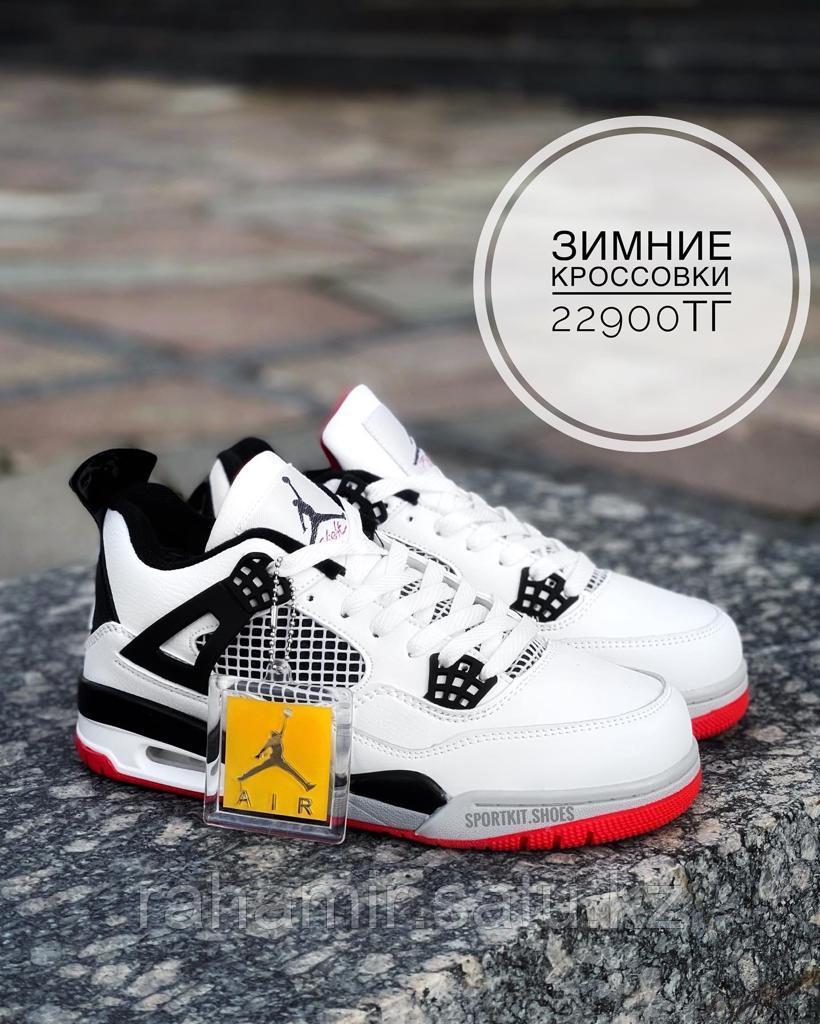 Крос Nike Jordan Flight 4 бел чер крас под зим 068-20