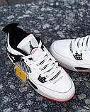Крос Nike Jordan Flight 4 бел чер крас под зим 068-20, фото 4