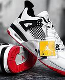 Крос Nike Jordan Flight 4 бел чер крас под зим 068-20, фото 5