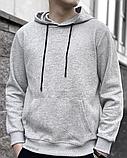 Худи с кап без лого сер 2603-2, фото 2