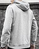 Худи с кап без лого сер 2603-2, фото 4