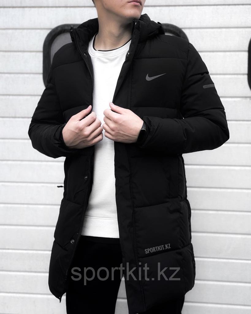 Мужская куртка Nike 6905, черная - фото 2 - id-p104622668