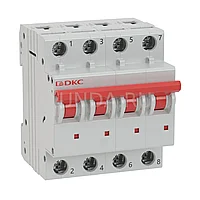Выключатель автоматический 4-полюсной 10kA, кривая C, серии YON MD63, DKC