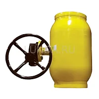 Шаровой стальной кран для газа сварка/сварка, c редуктором, Ду 125-700 Ру 16, Broen Ballomax
