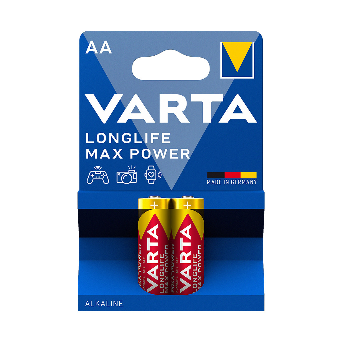 Батарейка VARTA Longlife Power Max Mignon 1.5V - LR6/AA 2 шт в блистере