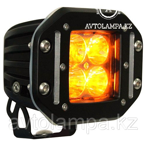 Фара AURORA  ALO-E-A-2-P4T ЯНТАРНЫЙ СВЕТ дальнее освещение, квадратная врезная фары Aurora 1шт