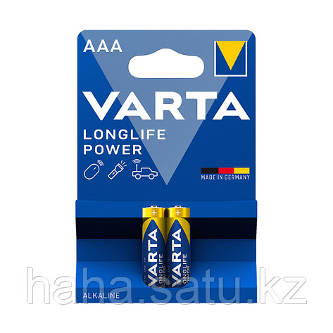 Батарейка VARTA Longlife Power Micro 1.5V - LR03/AAA (2 шт), фото 2