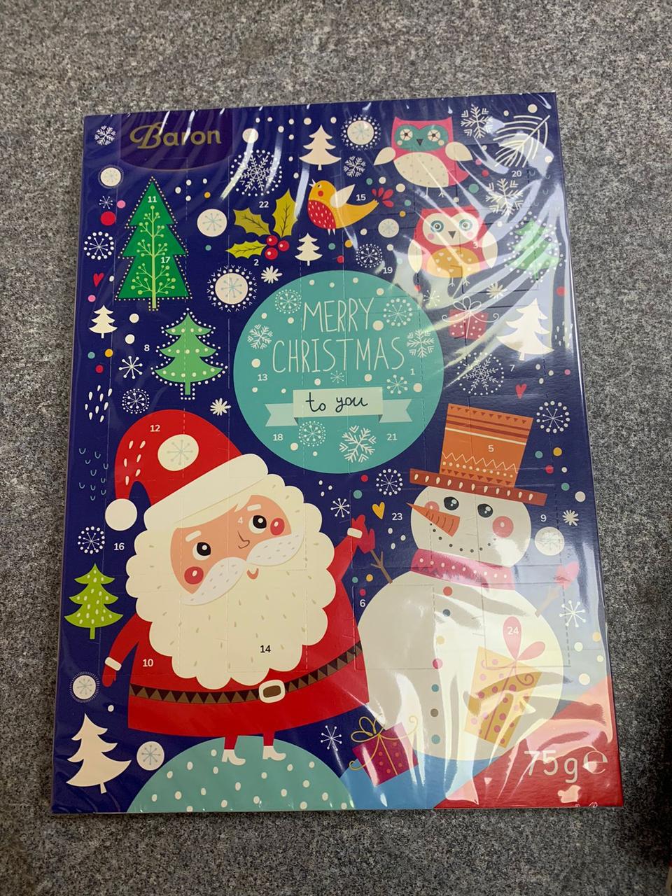 Рождественский календарь с шоколадом (Advent - Адвент календарь)
