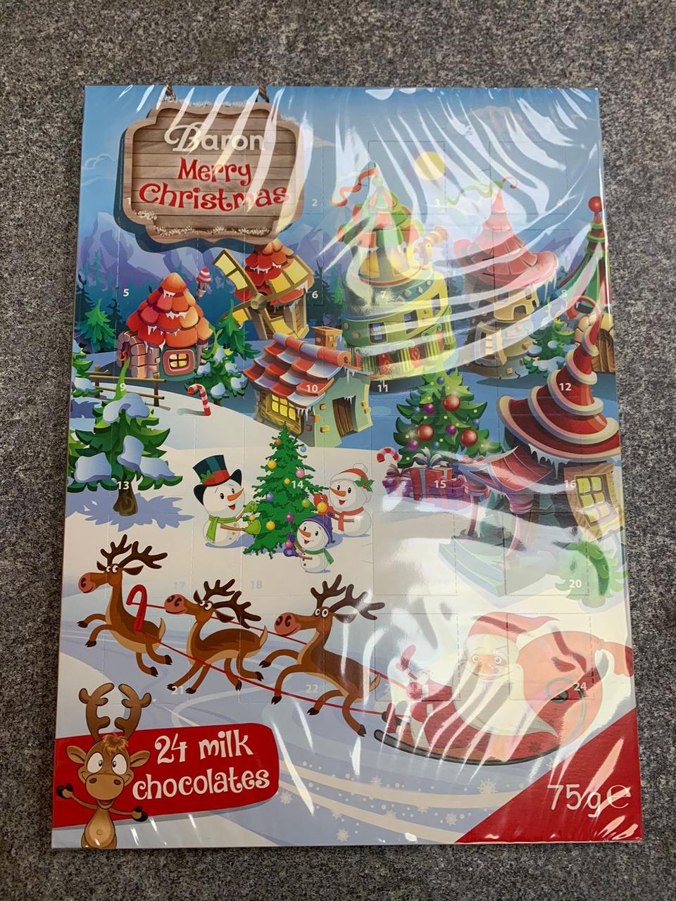 Рождественский календарь с шоколадом (Advent - Адвент календарь) - фото 1 - id-p104632375