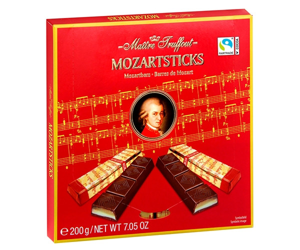 Шоколадные конфеты  Maitre Truffout Mozart Sticks 200г (Германия)