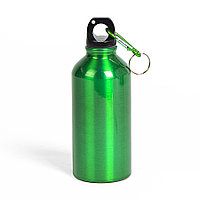 Бутылка для воды с карабином MENTO, 400мл, Зеленый, -, 7120 15