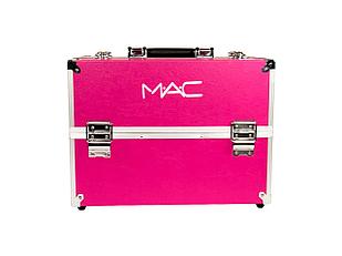 Кейс для визажиста металлический MAC Розовый