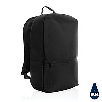 Рюкзак для ноутбука Minimalist Impact из rPET AWARE™ 1200D, 15,6", черный; зеленый, Длина 29,5 см., ширина 10