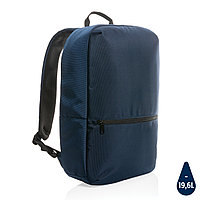 Рюкзак для ноутбука Minimalist Impact из rPET AWARE 1200D, 15,6", темно-синий; серый, Длина 29,5 см., ширина