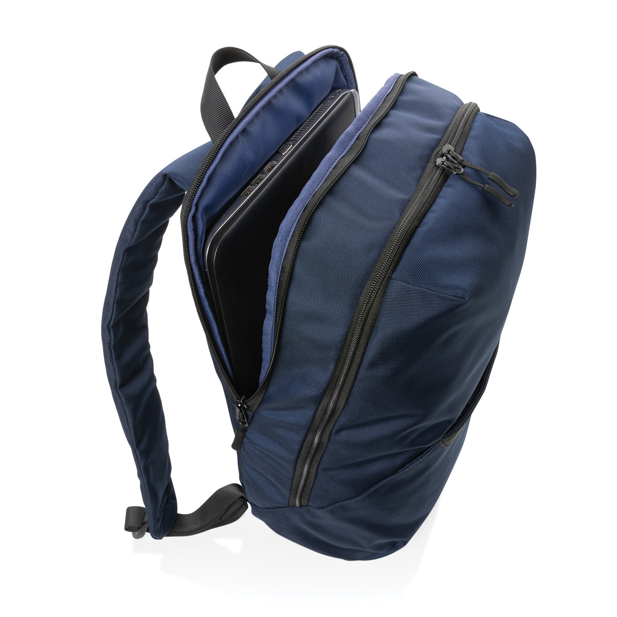 Рюкзак для ноутбука Impact из rPET AWARE 1200D, 15.6'', темно-синий; синий, Длина 29 см., ширина 17 см., - фото 6 - id-p104636261