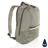 Рюкзак для ноутбука Impact из rPET AWARE™ 1200D, 15.6'', зеленый; серый, Длина 29 см., ширина 17 см., высота