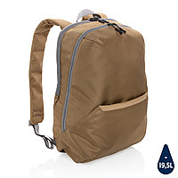 Рюкзак для ноутбука Impact из rPET AWARE 1200D, 15.6'', коричневый; серый, Длина 29 см., ширина 17 см.,