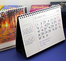 Календарь настольный перекидной, печать и изготовление в Алматы