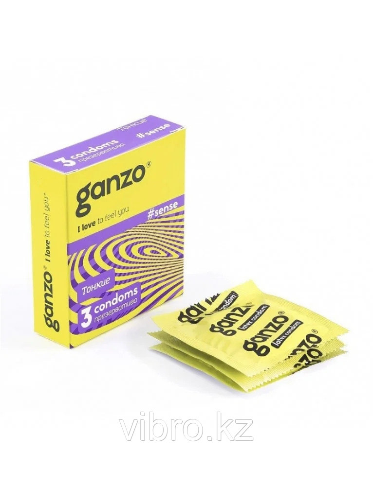 Презервативы Ganzo, sense тонкие 3 шт.