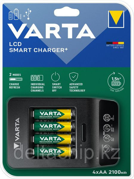 Charge Зарядное устройство LCD SMART CHARGER+ (57684) + 4АА 2100 mah