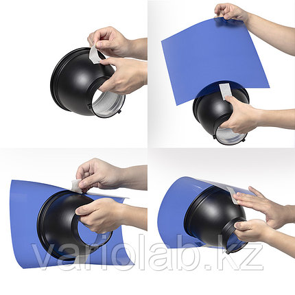 Набор цветных гелевых фильтров Ambitful 30x30см 22шт + чехол, фото 2