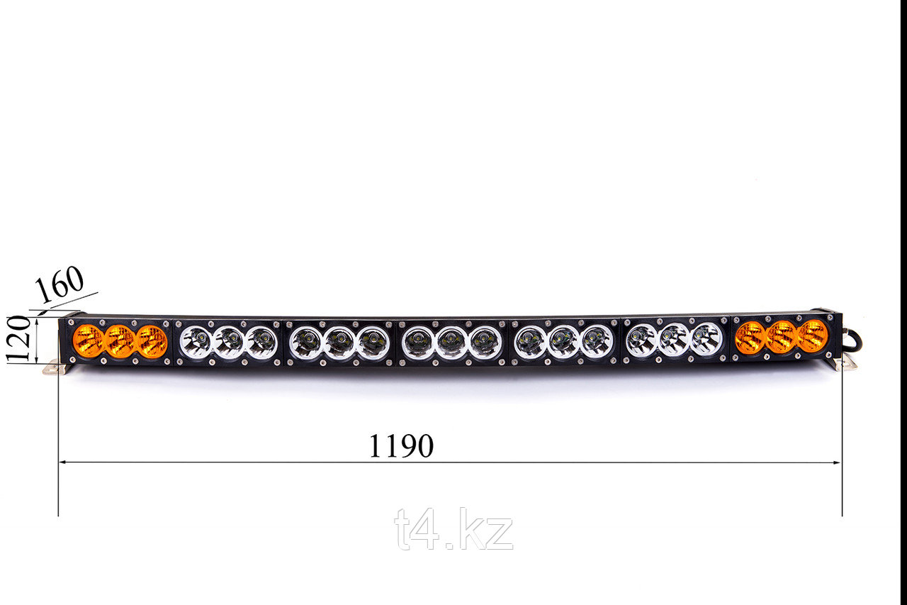 Люстра светодиодная изогнутая 1190мм / 210W Cree - T4