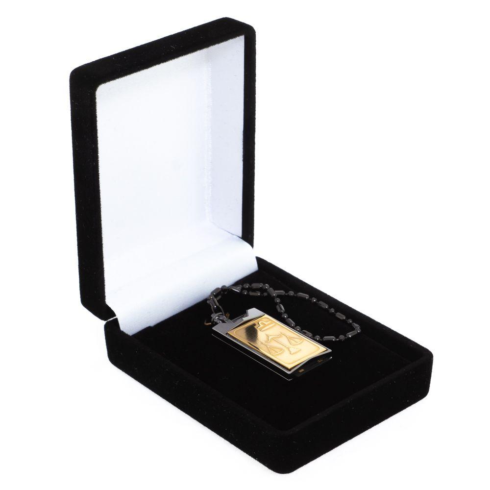 Флеш-карта с гравировкой символа знака зодиака "Весы" Златоуст USB 2.0 32 Gb в подарочной упаковке - фото 3 - id-p94297025
