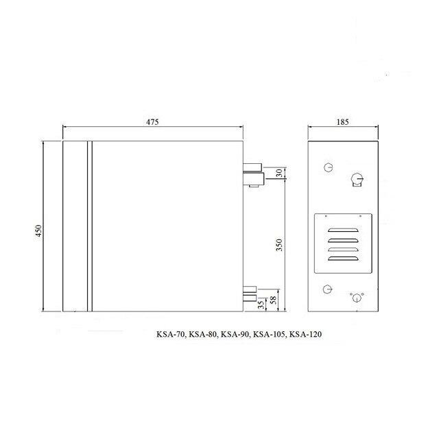 Парогенератор Coetas KSB-150 c пультом управления для Хаммама (Мощность 15 кВт, объем 10-16 м3) - фото 9 - id-p104648565