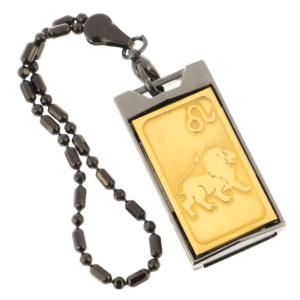 Флеш-карта с гравировкой символа знака зодиака "Лев" Златоуст USB 2.0 32 Gb в подарочной упаковке - фото 2 - id-p94297030
