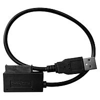 HDD Slimline SATA к USB 2,0 SATA 7 + 6 контактный кабель Sata CD ROM кабель для внешнего Cd