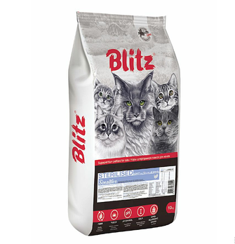BLITZ ADULT CAT BEEF, сухой корм для взрослых кошек Говядина цена за 1 кг.