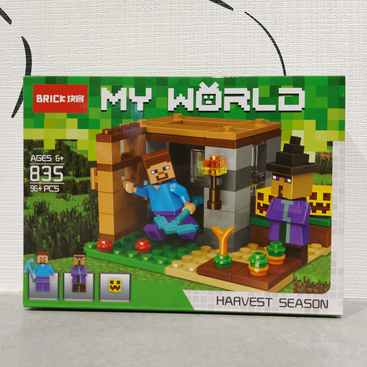 Конструктор Brick  My world 835 96 pcs. "Ведьма". Minecraft. Майнкрафт.