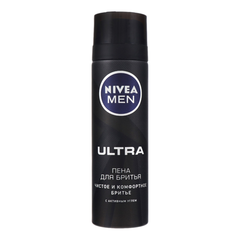 Пенка для бритья Nivea Men Ultra с активированным углем 200 мл