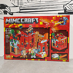 Конструктор My world LB616 528 pcs. "Сражение за крепость". С подсветкой. Led Lam Holder. Minecraft. Майнкрафт