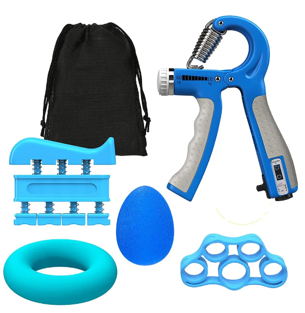 Набор кистевых эспандеров 5 в 1 (синий)