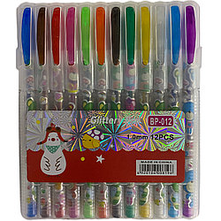 Гелевые ручки с блестками Glittery Pen, 12шт