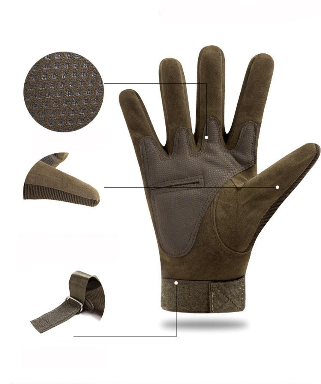 Тактические перчатки с защитой от порезов. Военные перчатки - фото 3 - id-p104653283