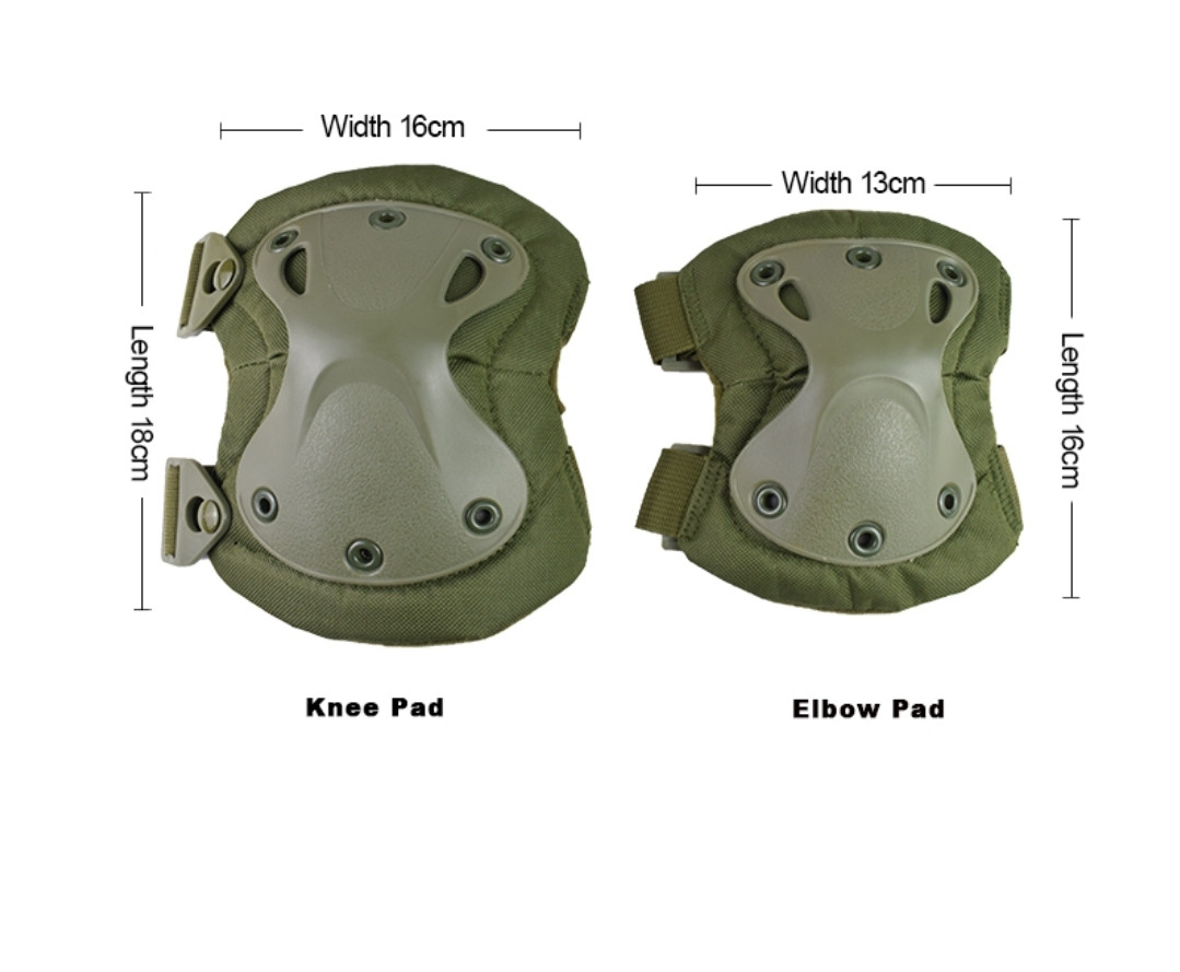 Тактические наколенники и налокотники. Набор из 4 тактических наколенников для стрельбы - фото 1 - id-p104653933