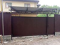 Откатные ворота автоматикой под ключ