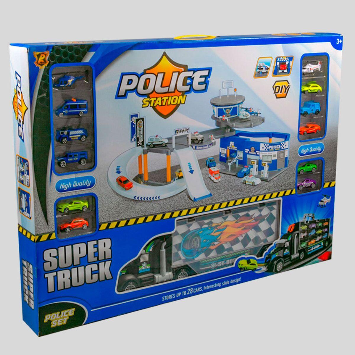 Игровой набор Полицейский участок + Трейлер 12 машинок OS - фото 3 - id-p104657009