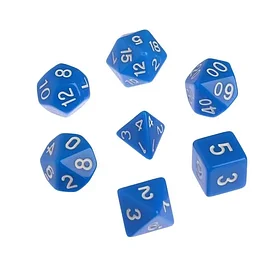Набор кубиков: Синие 7 шт. (Dungeons and Dragons, ДнД) | Сима Лэнд