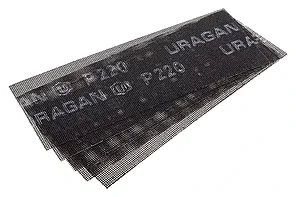 Абразивная сетка URAGAN P220 105х280мм (5шт.)